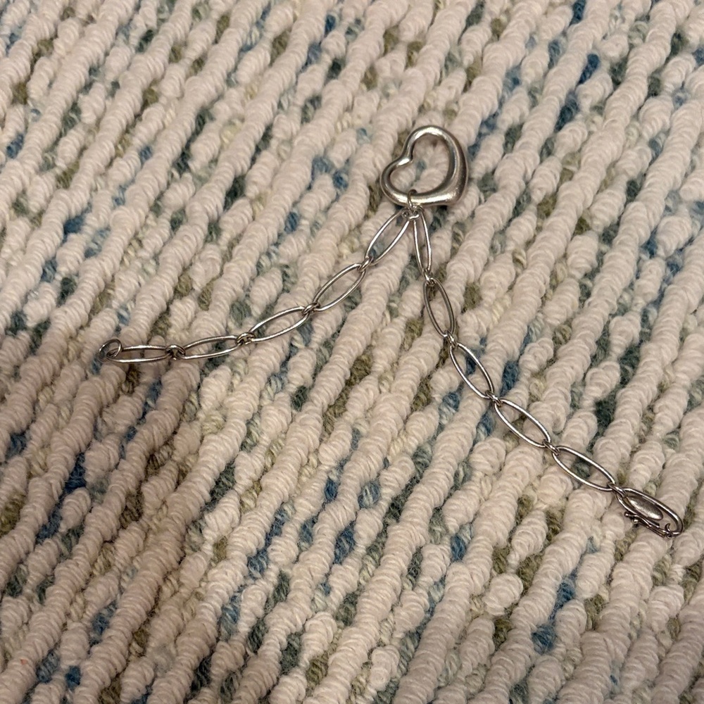 Tiffany & Co. Silver Heart Link Bracelet
